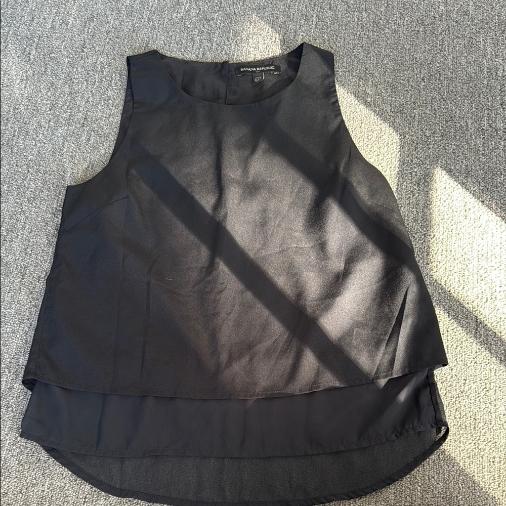 Black Sleeveless Tank Top